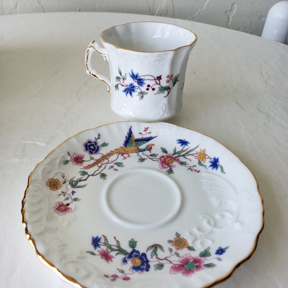 Hammersley bird of paradise China cup and saucer - Picture 3 of 6